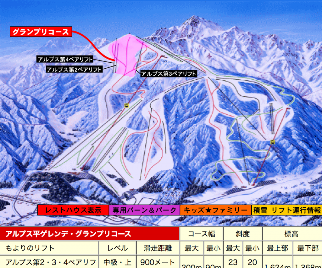 HAKUBA Ski Trail Map | JELCY