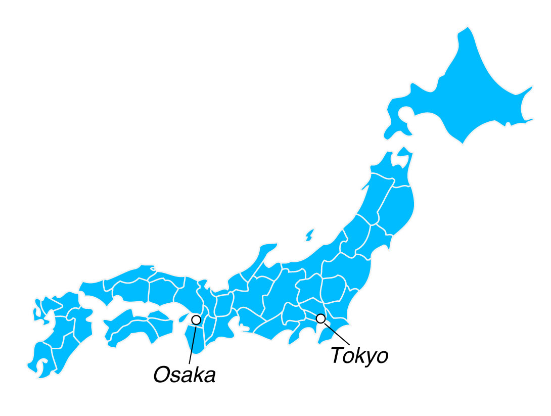 Which way should you go to Tokyo and Osaka?
